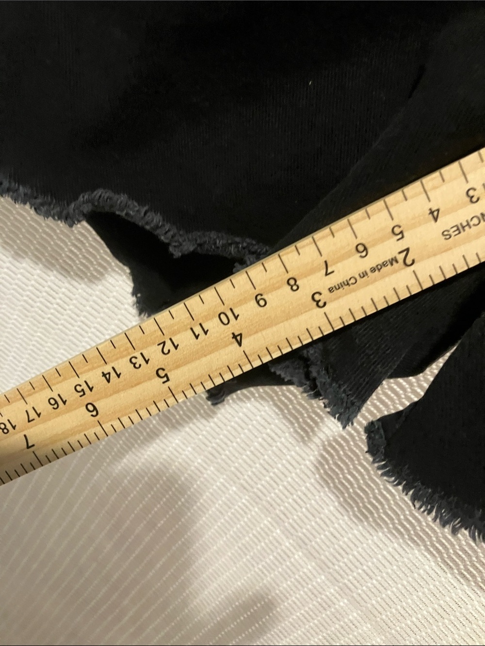 Time and Tru Black Distressed Cargo Jean Shorts - Picture 6 of 8